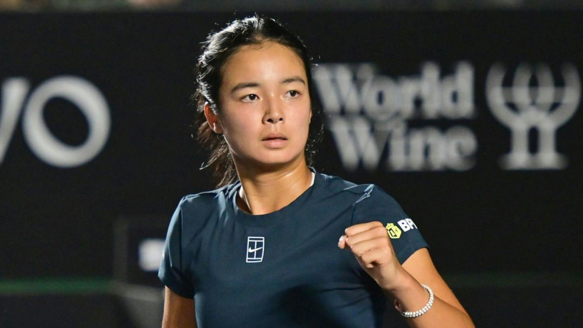 Alex Eala battles Belgium